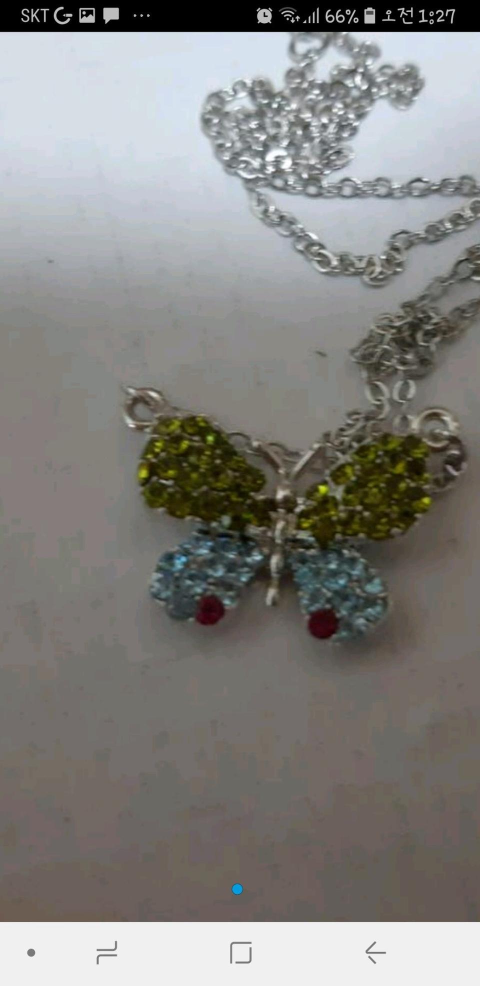 큐빅공예 목걸이