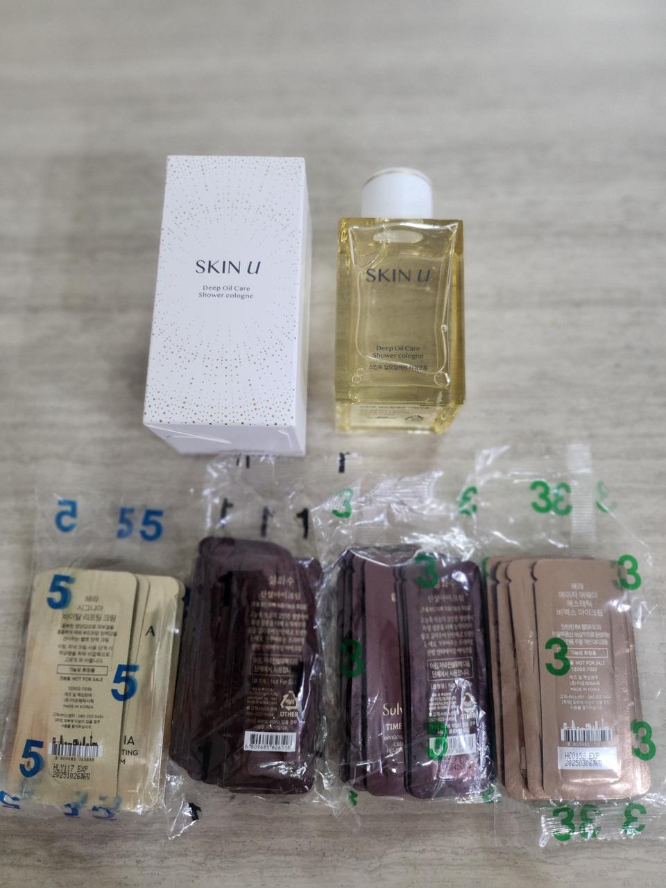 헤라 신상 오일 샤워코롱 100ml+샘플40개.