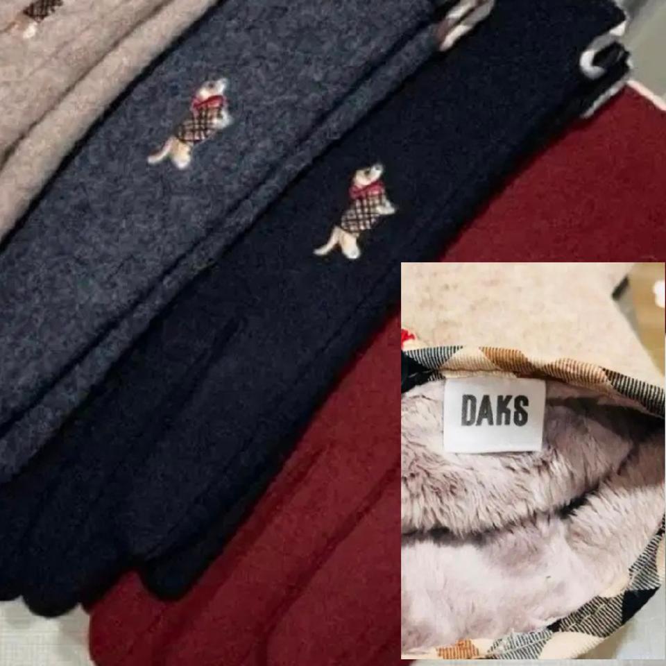 닥스 강아지 자수 장갑 정품 블랙색상 풀박스입니다