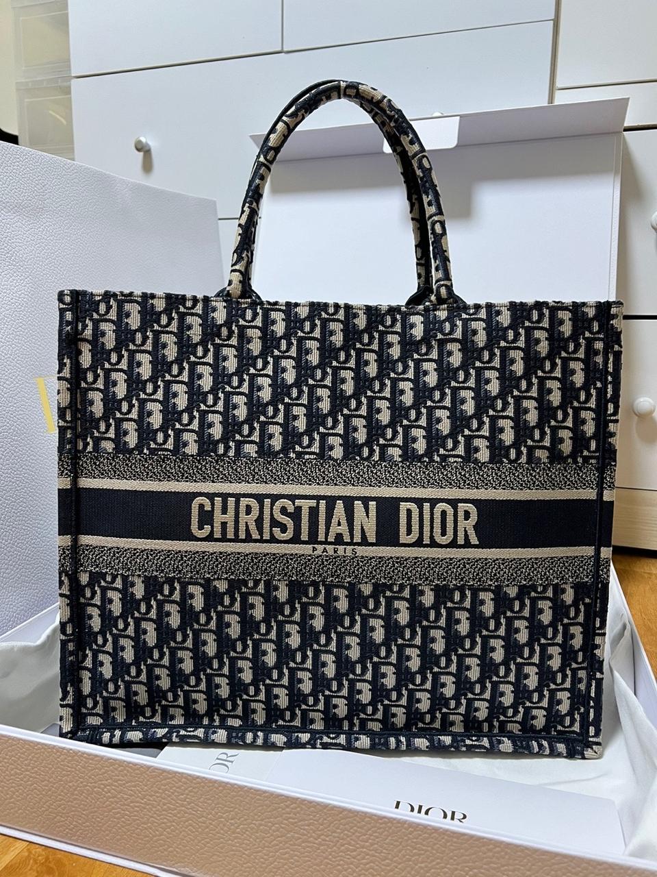 [새상품/풀구성]디올 오블리크 북 토트백