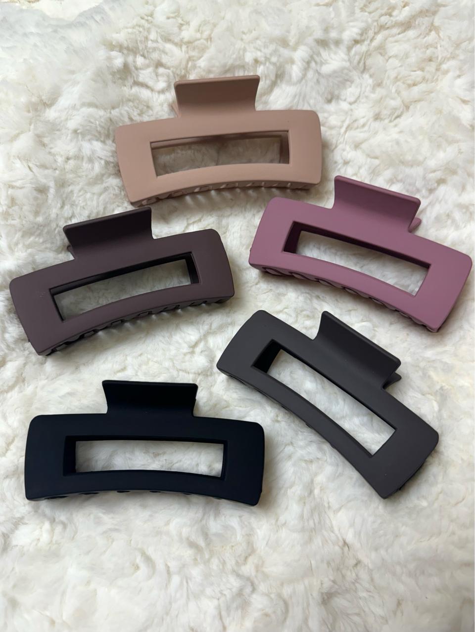 (새상품)무광 큰집게핀 5개세트