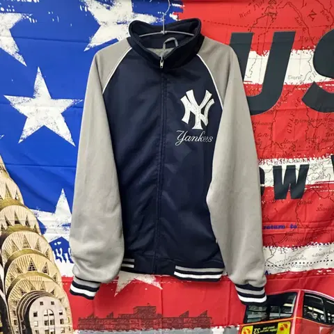 mlb 마제스틱 뉴욕양키스 오버핏 져지집업 L100