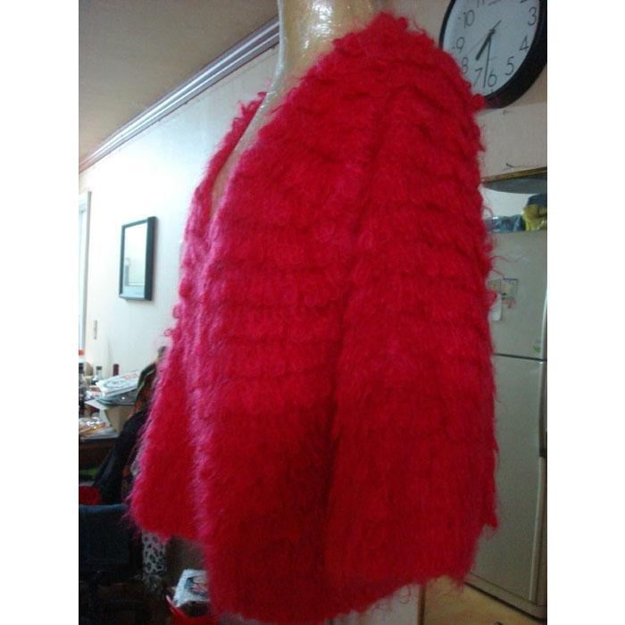 핫핑크컬러 몽실몽실자켓