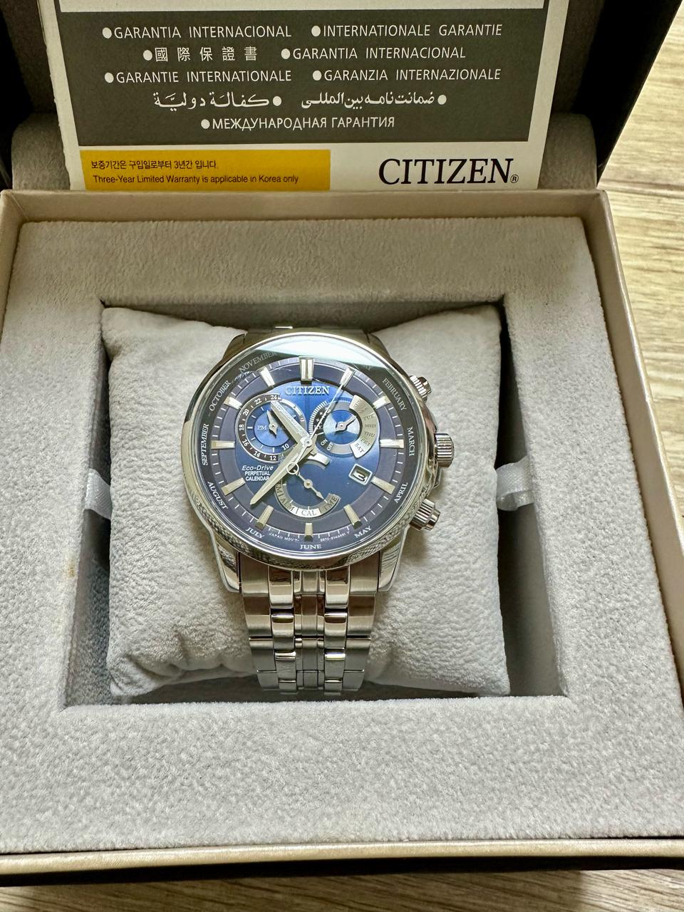 시티즌 에코드라이브 청판 퍼페츄얼 캘린더 판매합니다.