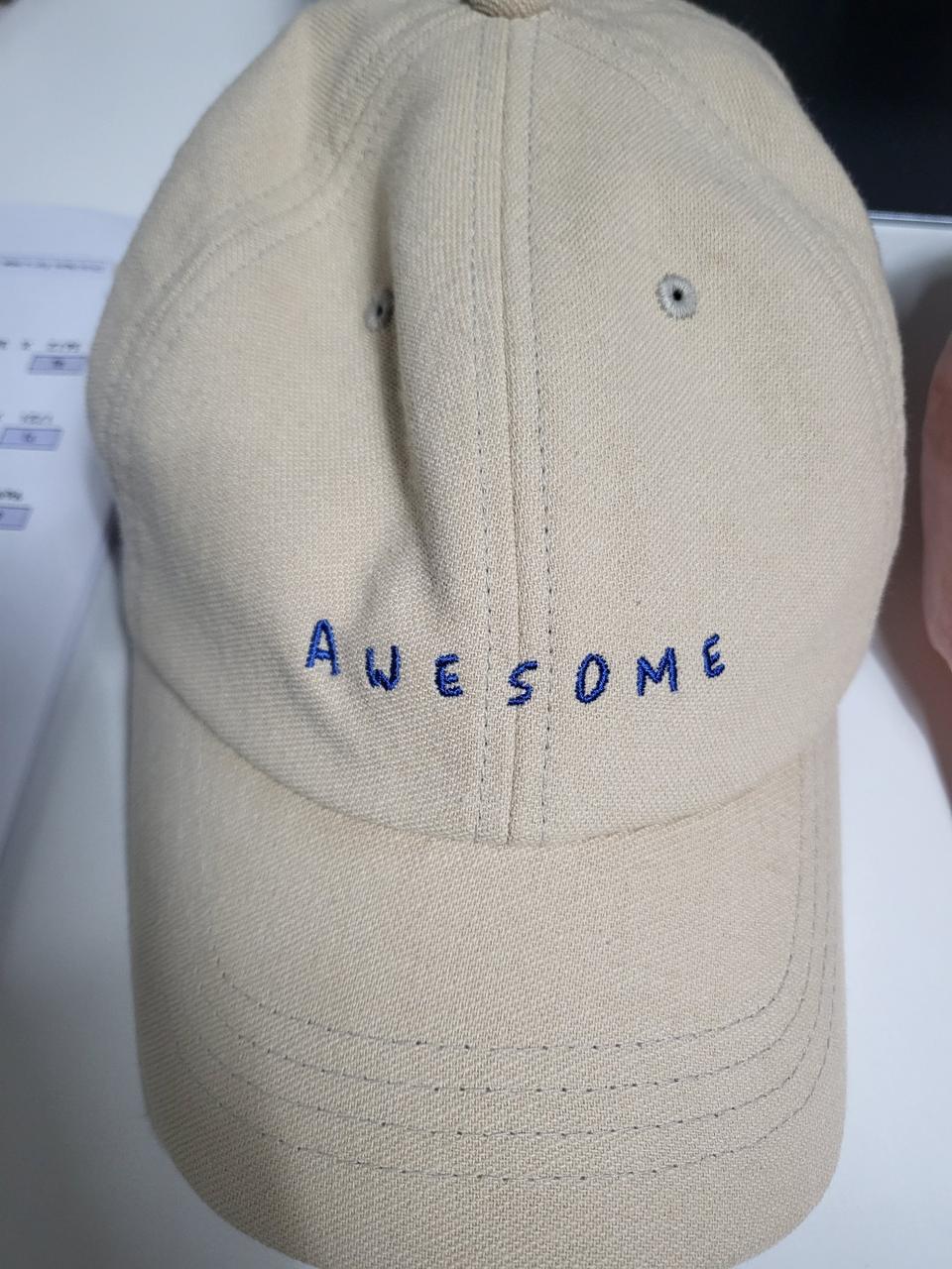 여성 잡화 모자 캡모자 핑크 베이지 2종 일괄