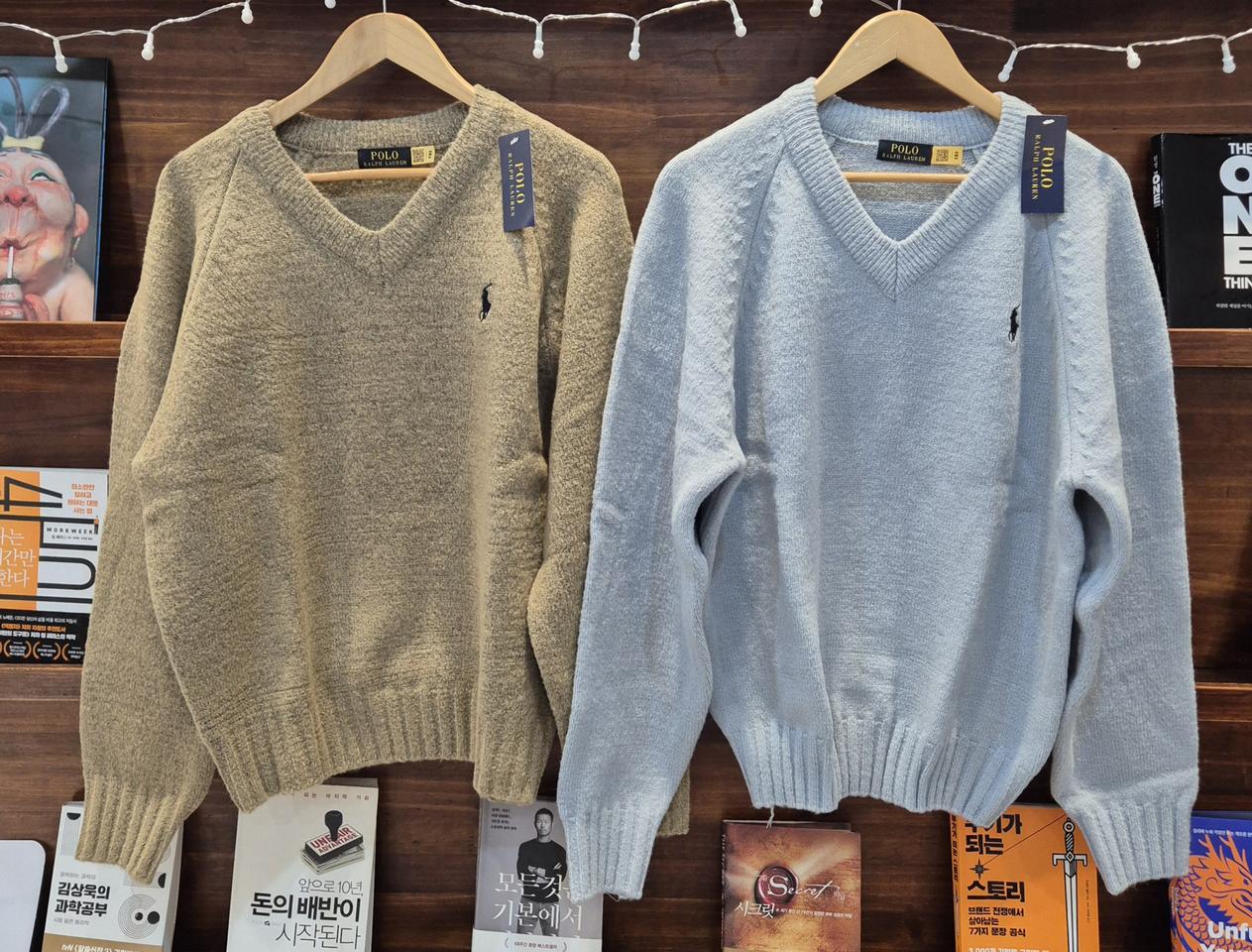 폴로 브이넥니트1+1(남녀공용) 새상품빠른급처