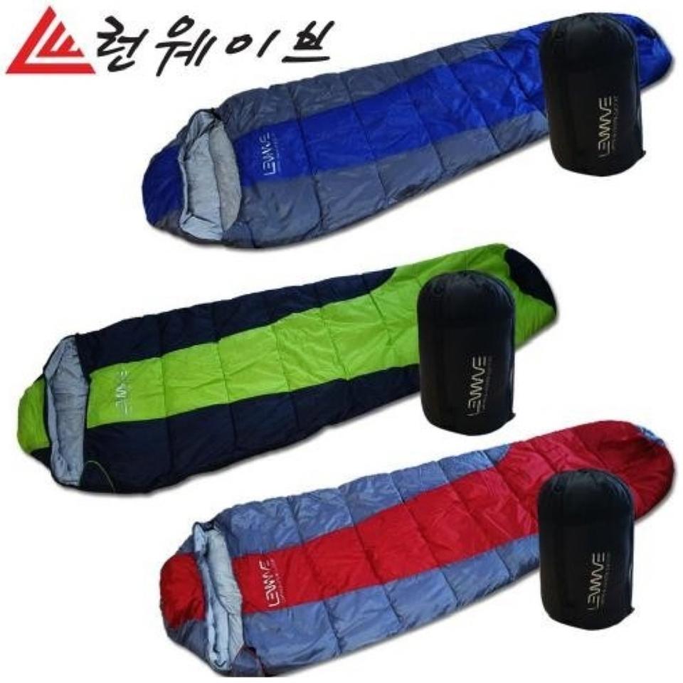 정품 런웨이브 두툼한 후드형 침낭/ PUQ165