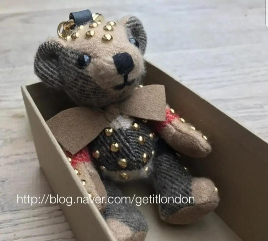 버버리정품) 체크케시미어 토마스 베어참