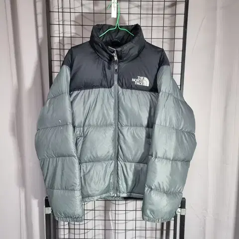 노스페이스 패딩 700 눕시 구스다운 숏패딩 자켓 그레이 95 M