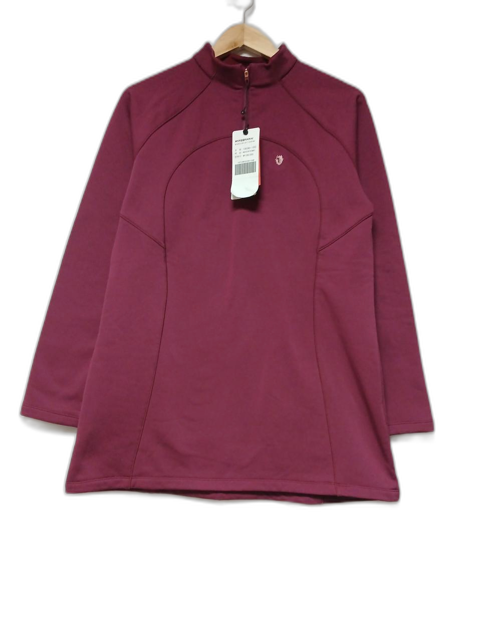 미사용 블랙야크 기모 반집업 티셔츠