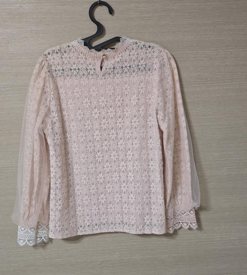 쉬폰 레이스 블라우스 새거
