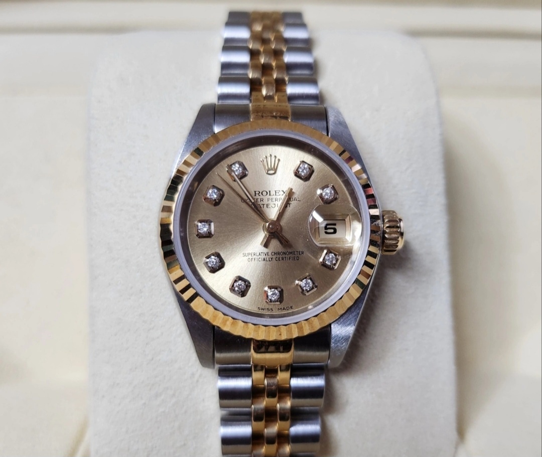 로렉스 데이저스트 26mm 18K 콤비 다이아 10P 시계