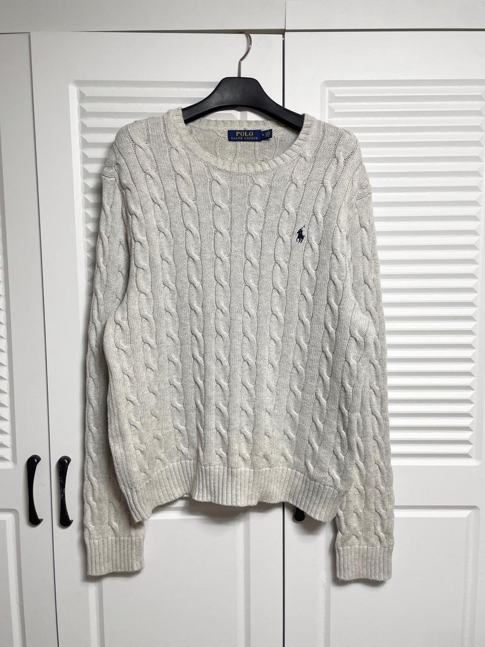 폴로 케이블 니트