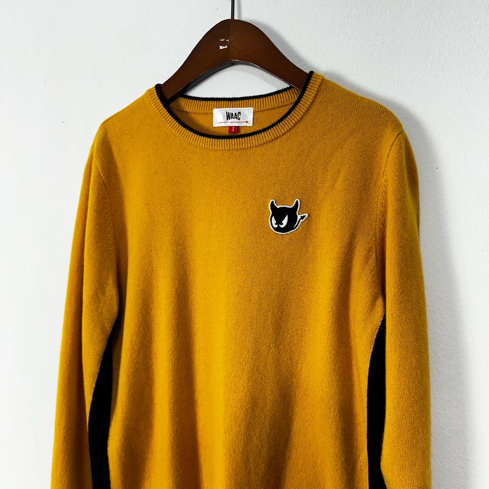 waac 왁 골프 울 캐시미어 라운드 니트 스웨터 s213