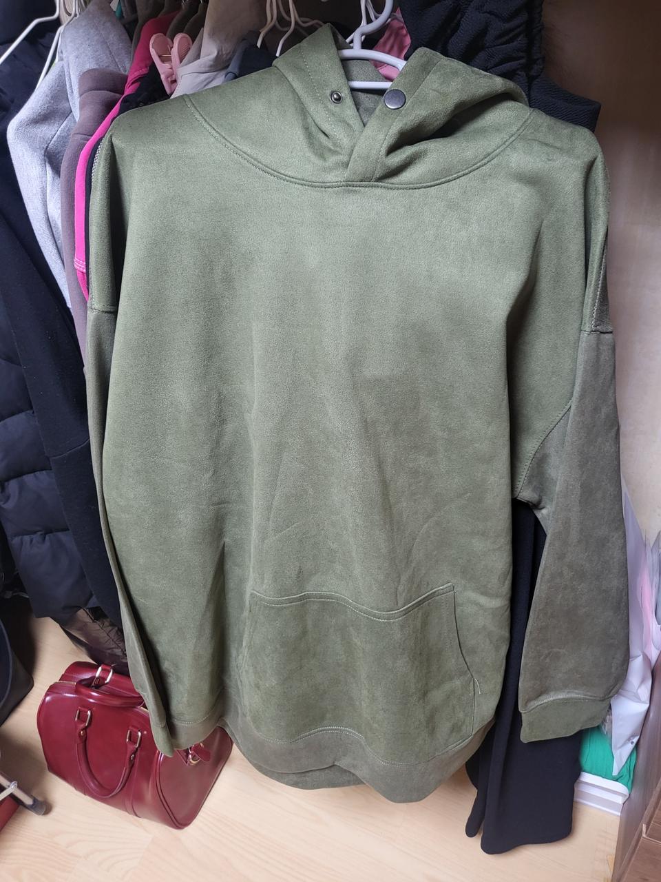 (새상품)카키후드티  3xl