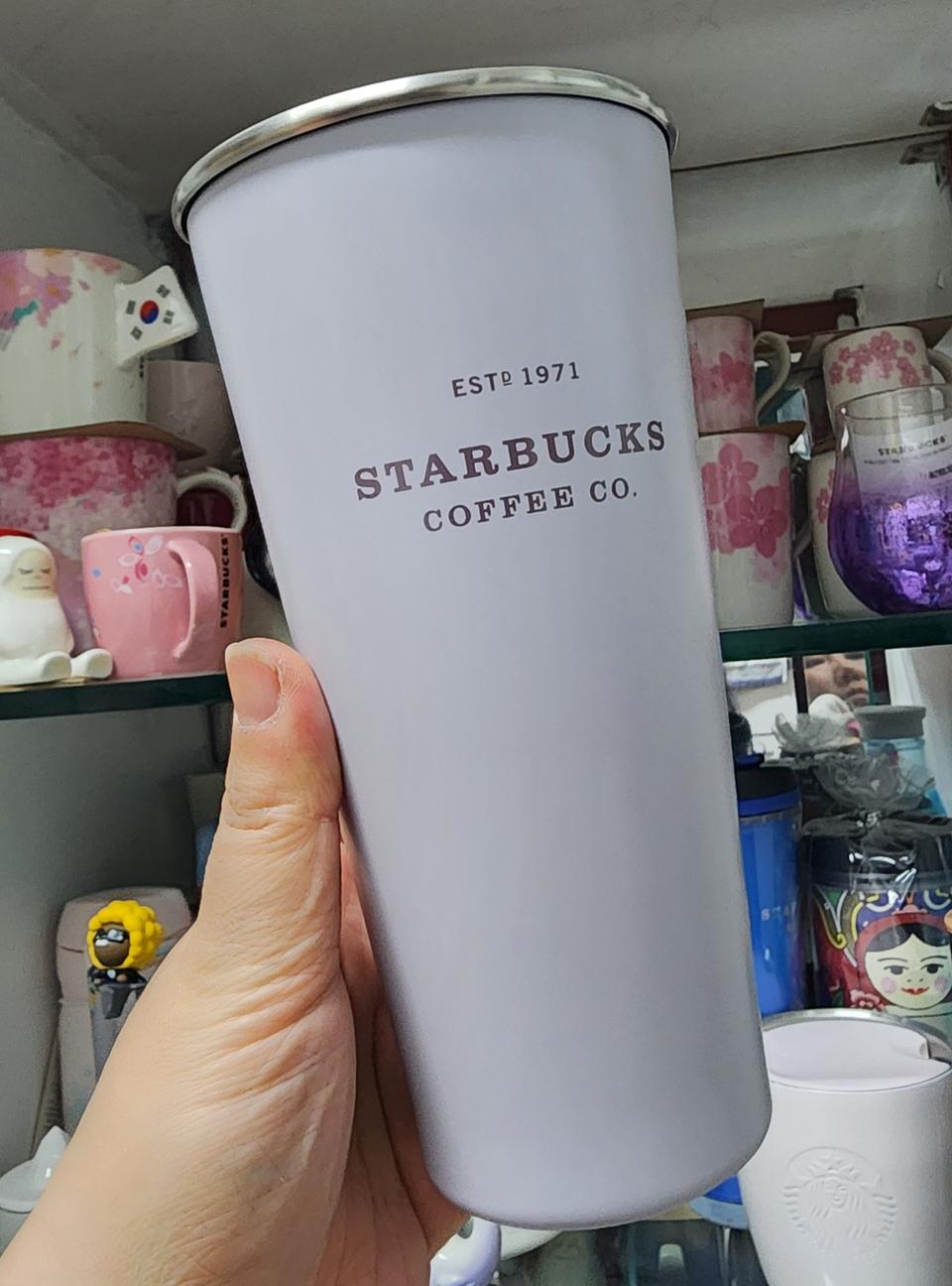 스타벅스 SS DW 매트핑크 헤리티지 텀블러