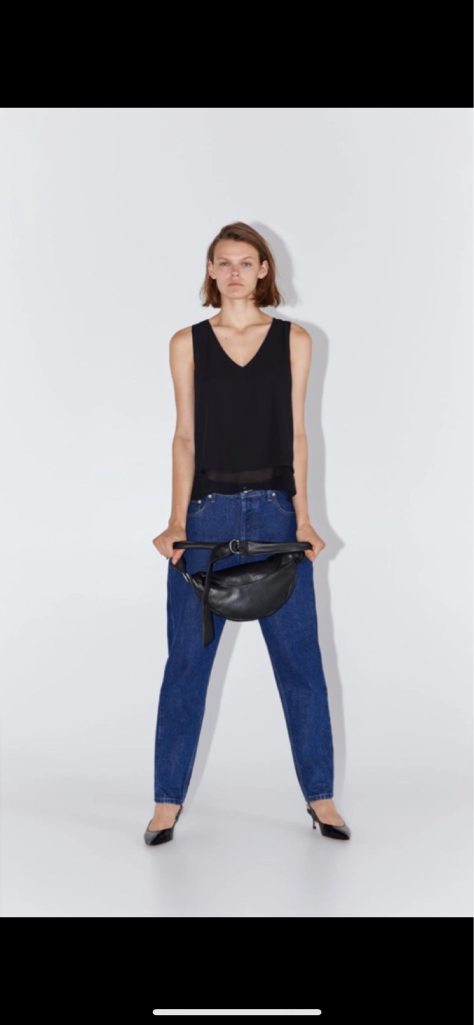 자라 더블 레이어드 탑