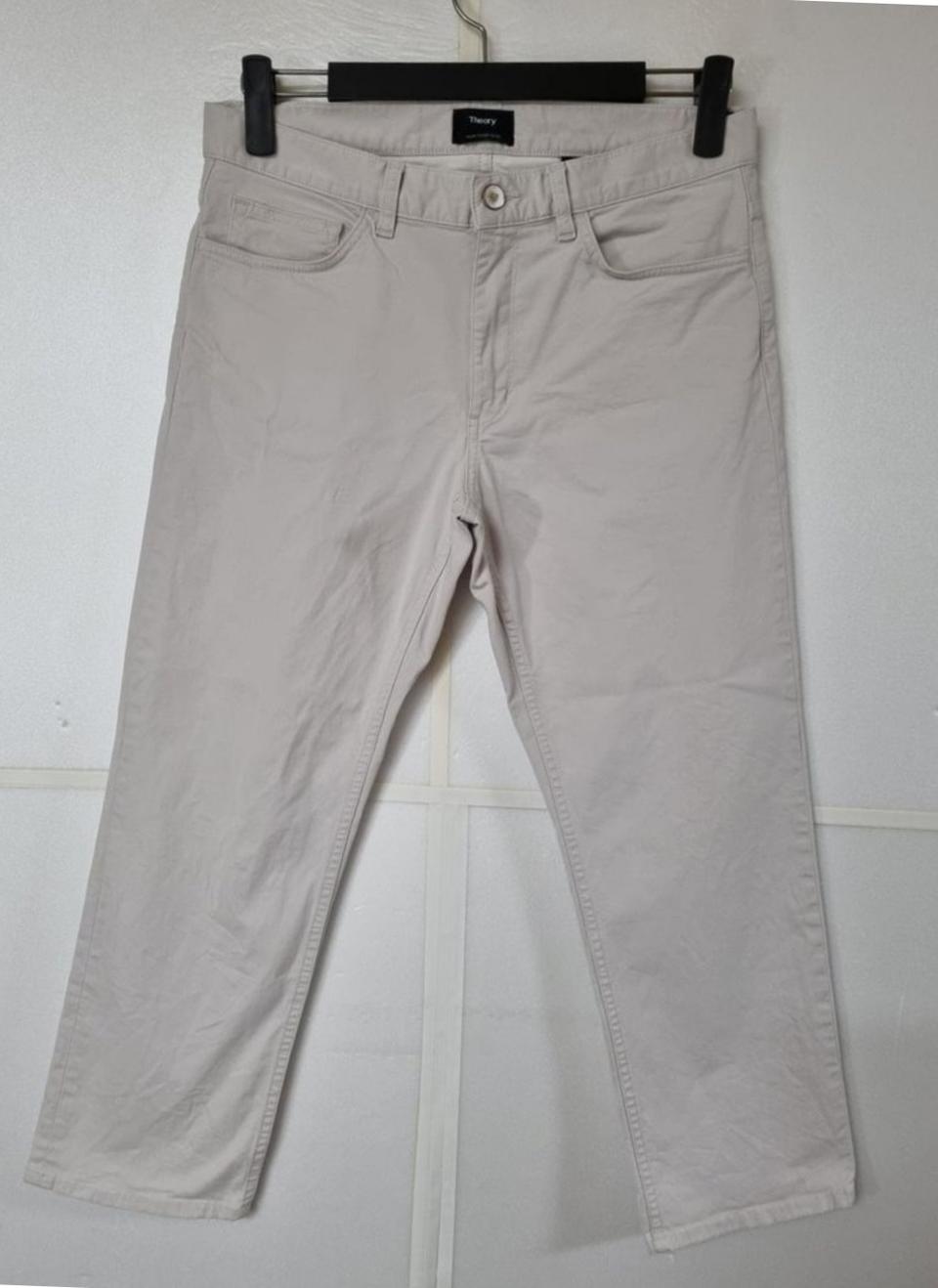 32)띠어리 Theory 스트레이트 크롭 명품 팬츠 