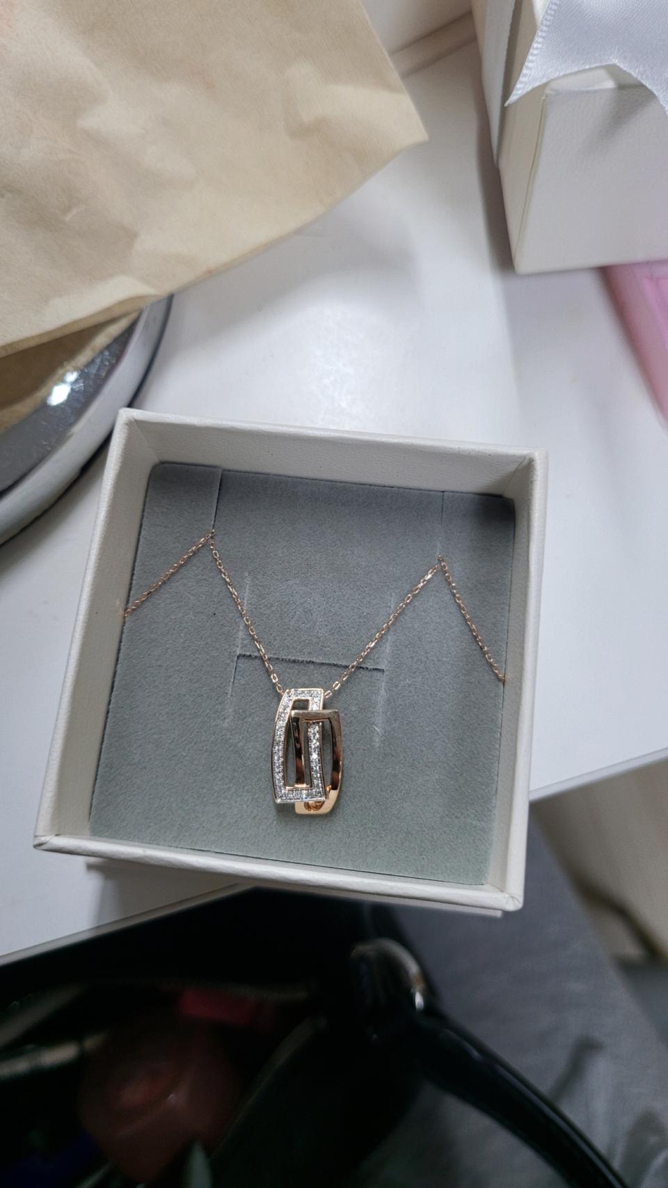 새상품 다이아 목걸이