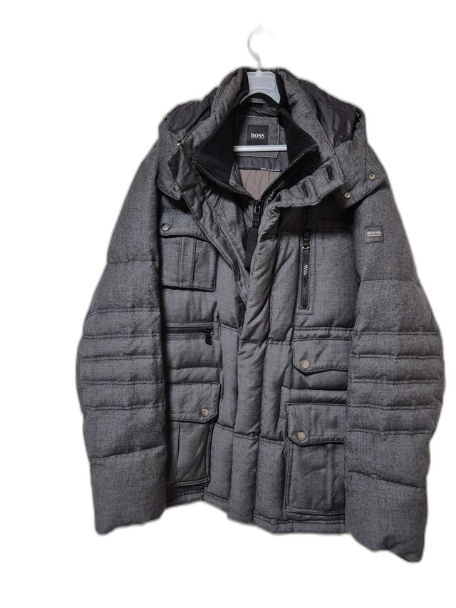 휴고보스 정품 오리털 멀티포켓 남성 겨울용 남자후드덕다운패딩점퍼106