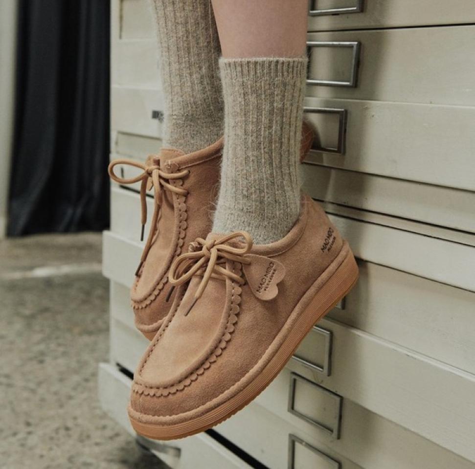 Kanga 캉가 천연가죽 레더참 모카신 로퍼