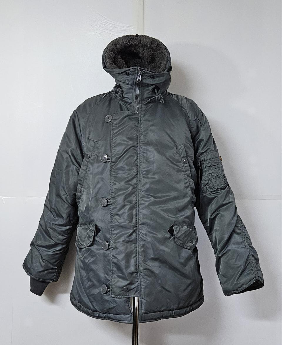 105)알파인더스트리 남성 카키색상 패딩점퍼