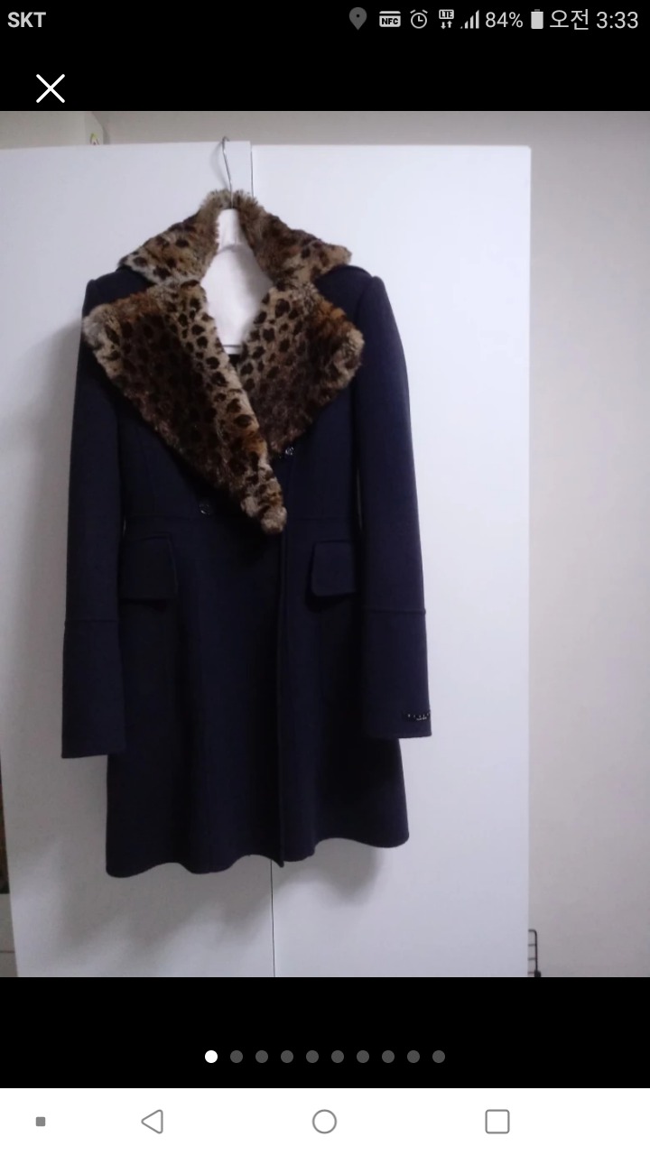 (시슬리 정품)모(울)캐시미어 여성반코트/55사이즈/여자하프/겨울옷