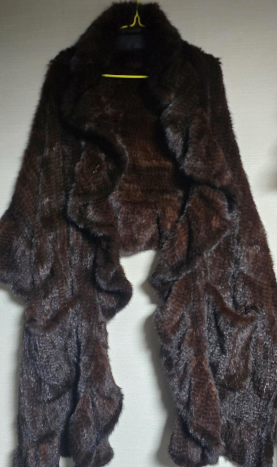 오브제 밍크숄 가디건 Free