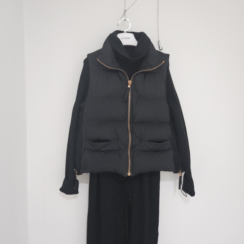 타임 구스패딩 조끼