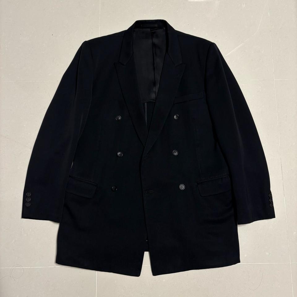 일본 빈티지 더블 블레이저 블랙 자켓