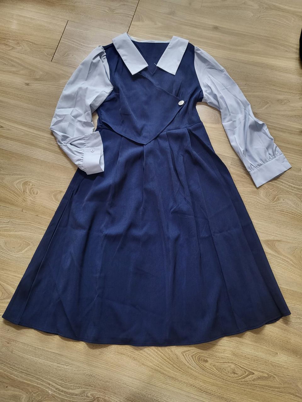 네이비 셔츠 원피스 XL 새상품