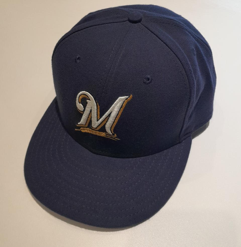 뉴에라 MLB 밀워키 올드스쿨 어센틱  7/34 (61.5cm)