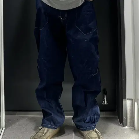 아카데믹스 올드스쿨 데님팬츠 빈티지 힙합바지 34