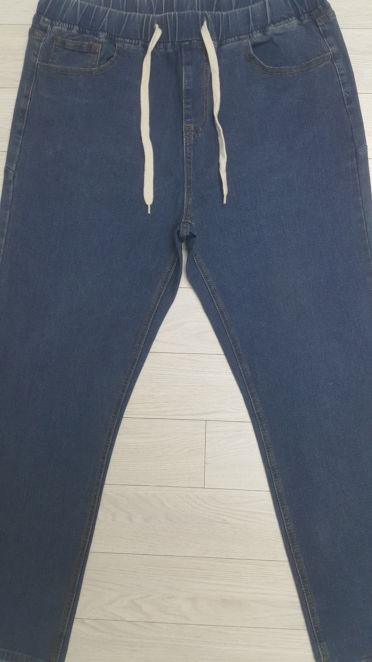 허리밴딩 청바지(사방스판) 34인치(No.809)S급!