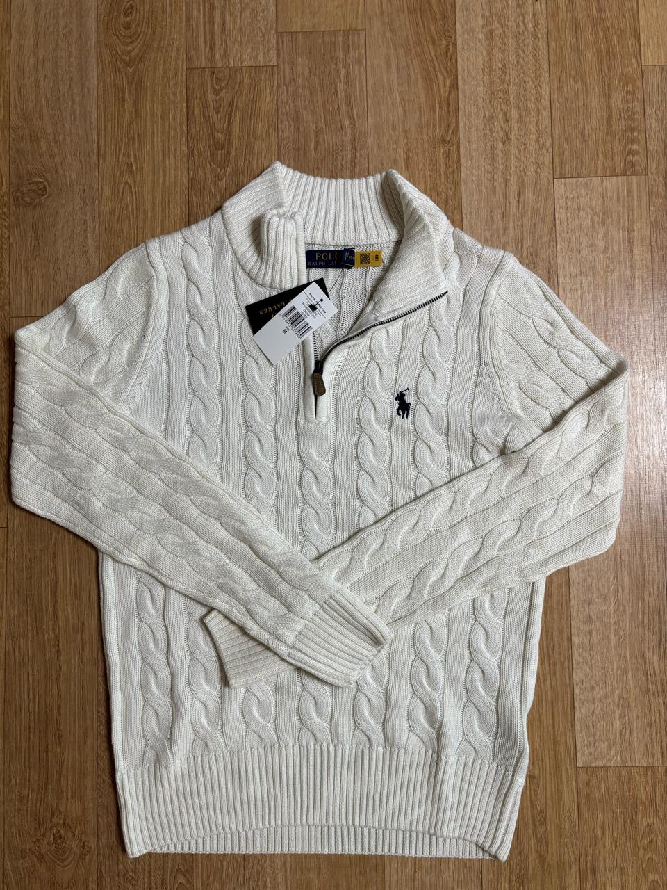 폴로랄프로렌 반집업니트