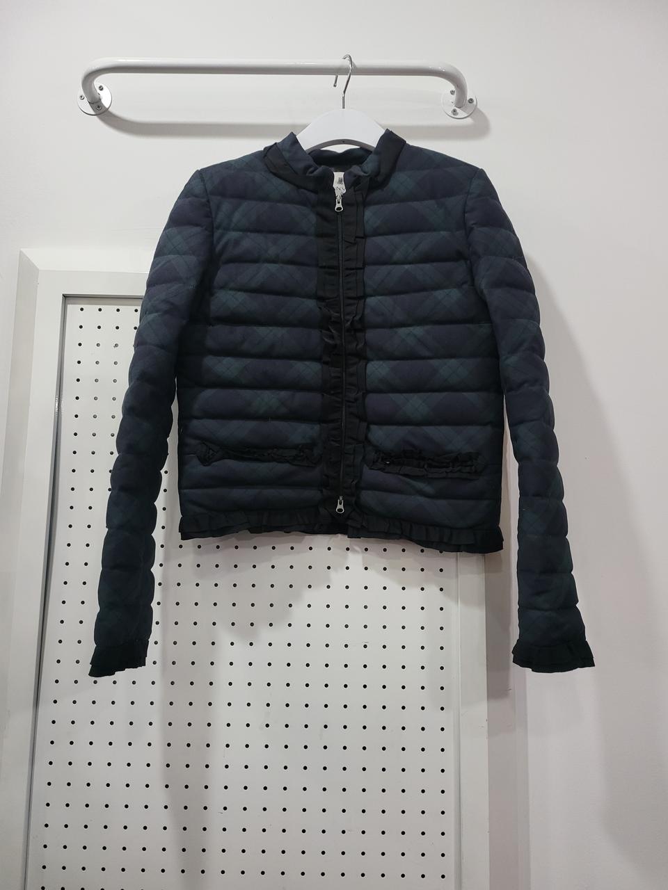 랑방 온 블루 여성 트위드 패딩 자켓