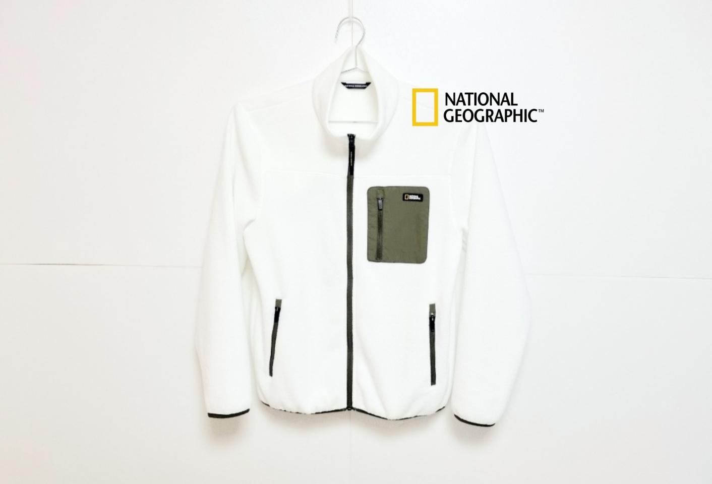 남성L 상태양호 내셔널지오그래픽 플리스 집업 후리스