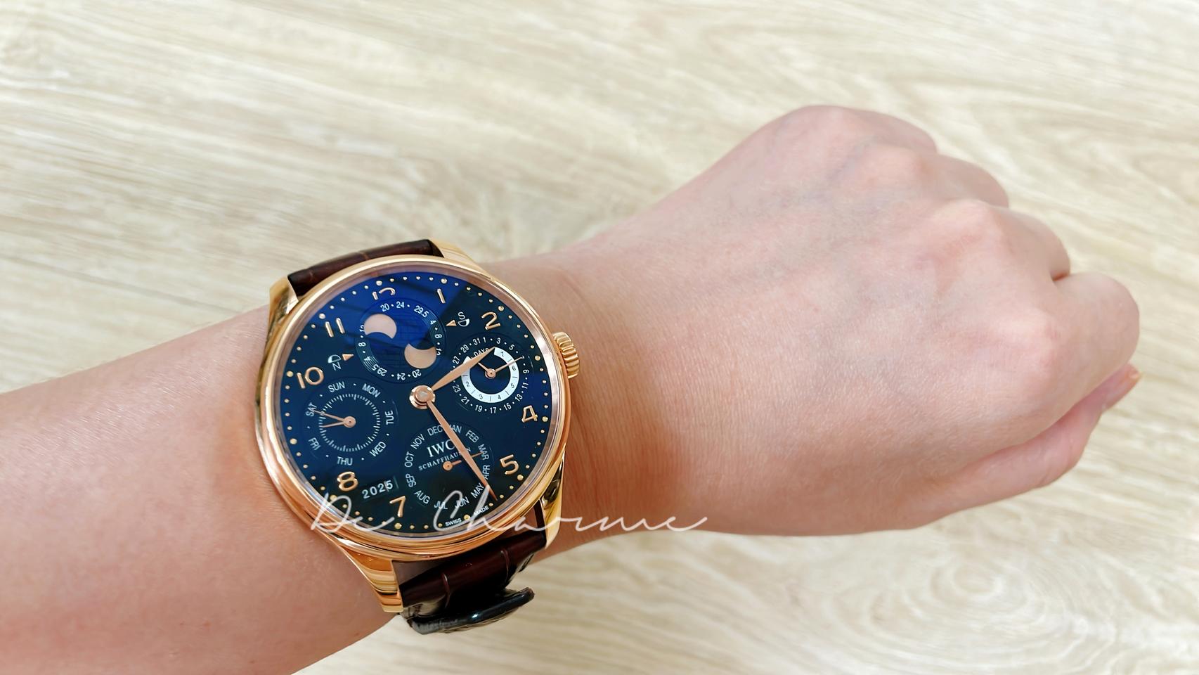 IWC 포르투기저 퍼페추얼 캘린더 44mm 금통시계