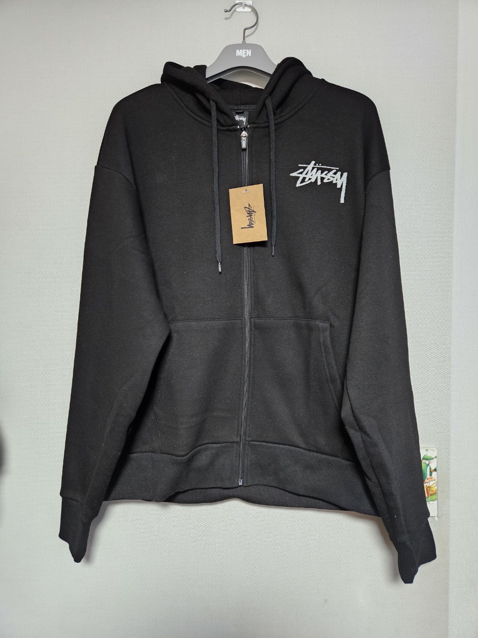 새상품 스투시 후드 집업 2XL 빅사이즈후드집업 2