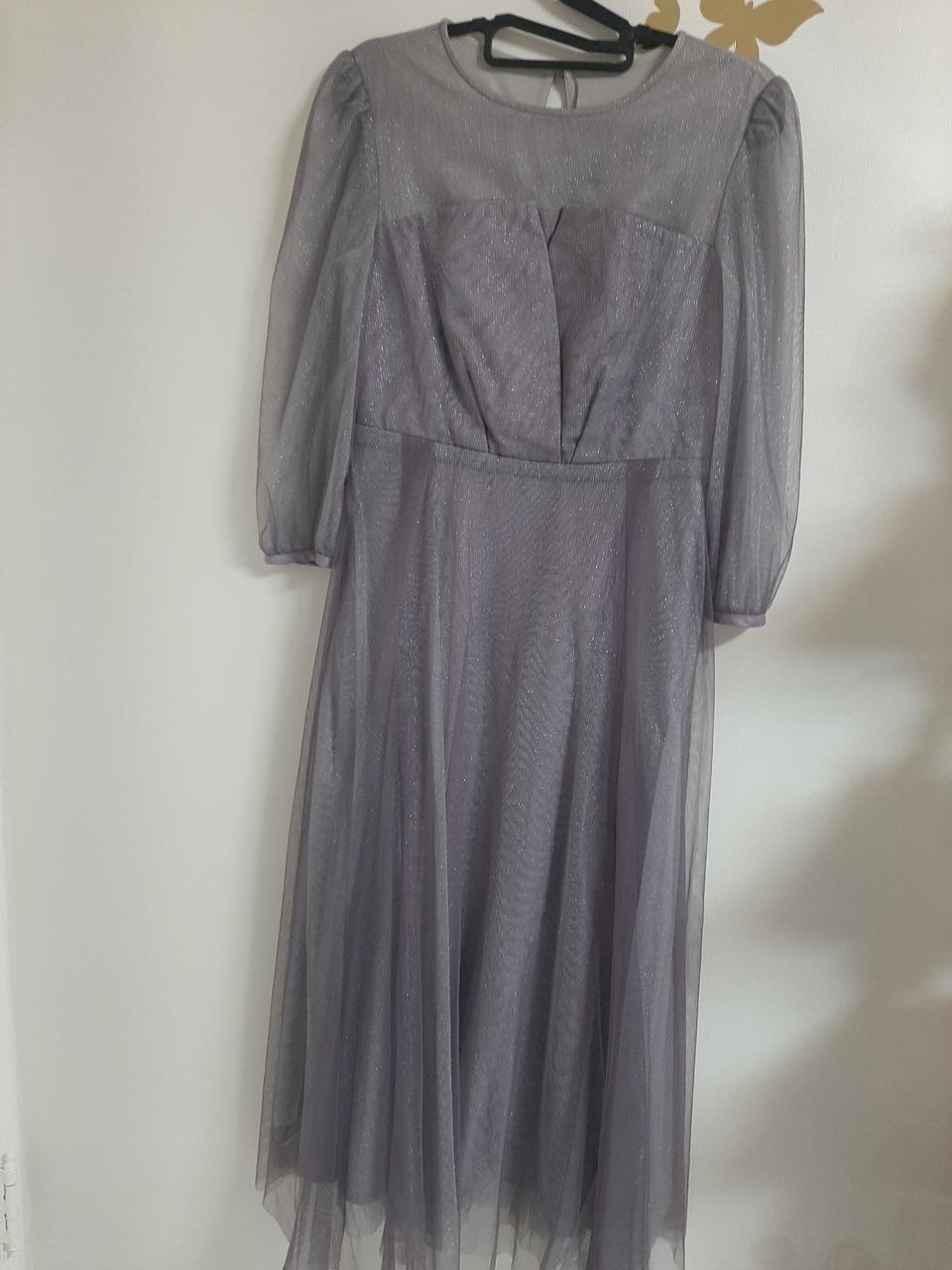 연보라빛 펄 롱드레스(55)