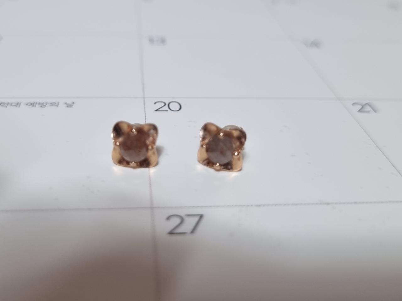 14k러프다이아귀걸이 금값판매