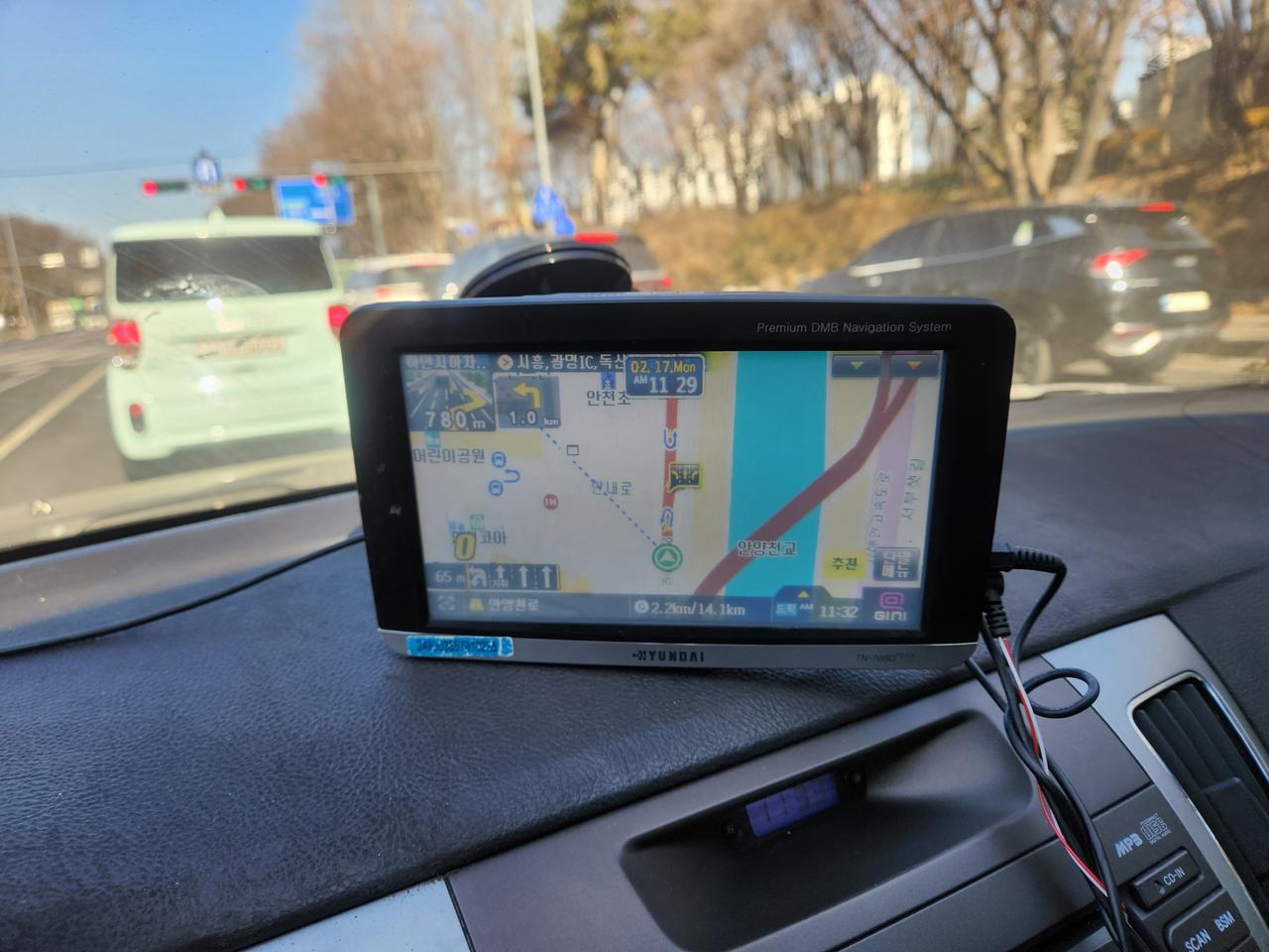 내비게이션 현대 TN-7080 플러스/전원선 없음