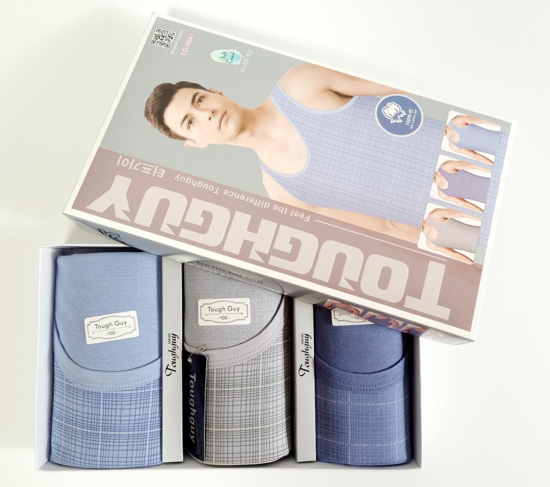 남성 40수 면100% 런닝세트 트렁크세트 터프가이