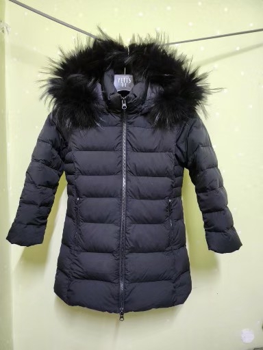 코오롱스포츠키즈오리털패딩코트130(반가슴41)총장61 상태최상 택포290