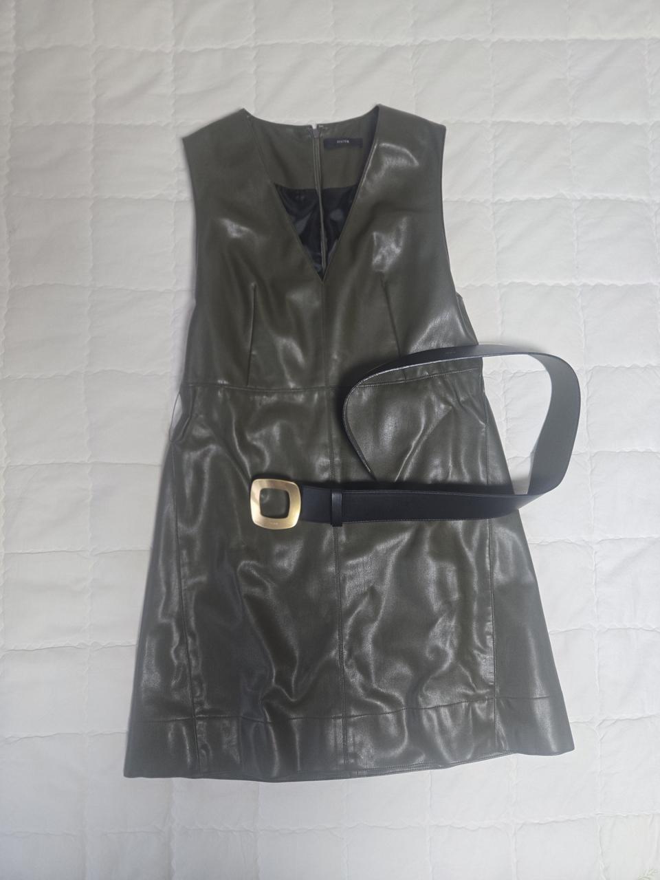 system 시스템 가죽원피스 벨트 세트 새상품