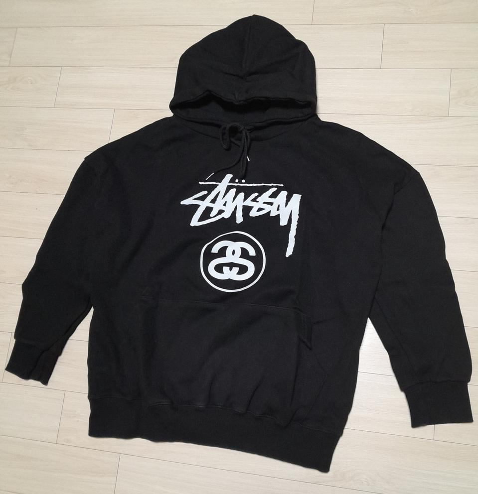 스투시 후드 블랙 (XL)