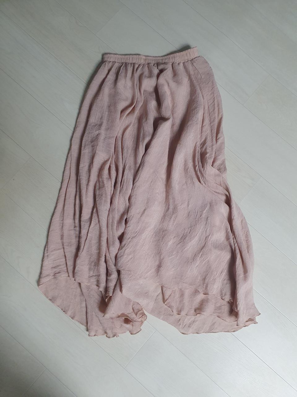 핑크 롱치마 롱스커트