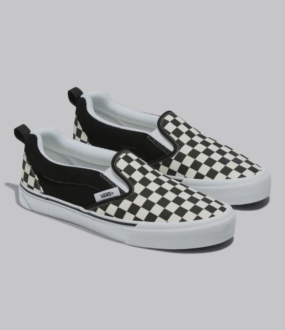 반스 슬립온 뉴슬립온 - (체커보드) 블랙:트루 화이트 스니커즈