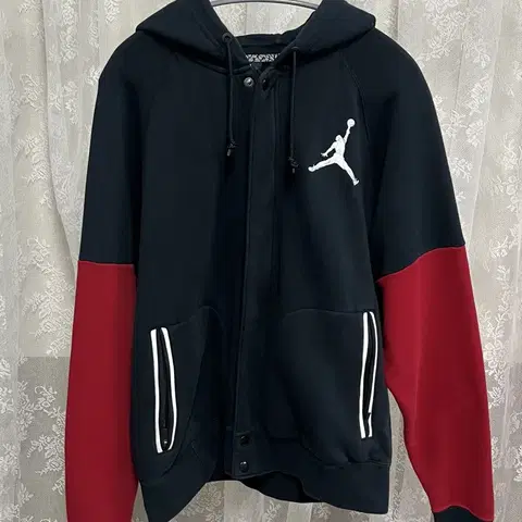 XL)나이키 에어조던 바시티 기모 후드집업 자켓 검빨