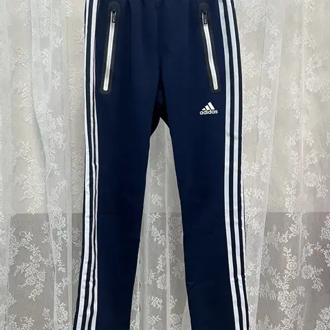 90)아디다스 네이비 기모 트레이닝바지 트랙팬츠 삼선로고